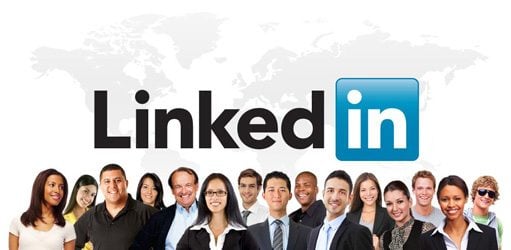 linkedin logo and professionals