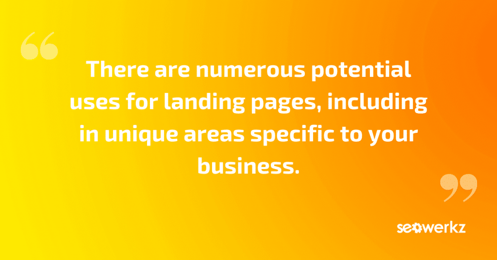 landing pages internet marketing
