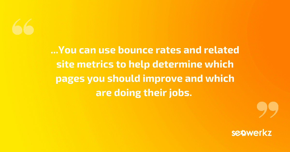 bounce rate metrics SEO uses